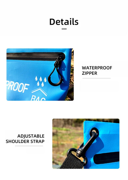 Bolsa impermeable de 5 l para natación, kayak, rafting y deportes acuáticos