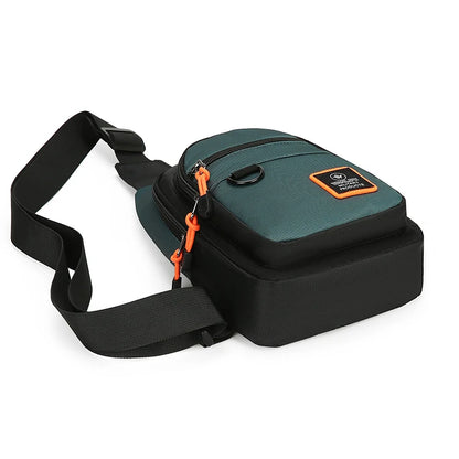 Bolso bandolera impermeable para hombre: ideal para senderismo, ciclismo y viajes.