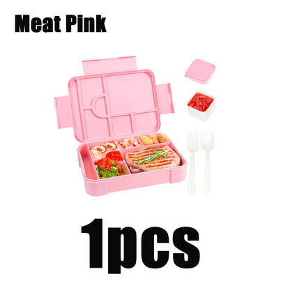 Fiambrera Bento de 1330 ml - A prueba de fugas con compartimentos para la oficina y la escuela