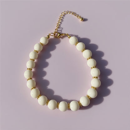 Buntes Perlen-Halsband für Hunde & Katzen – Handgefertigt, verstellbar & edles Design