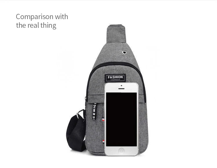 Wasserdichte Bauchtasche für Herren – Verstellbar für Sport, Wandern & Reisen