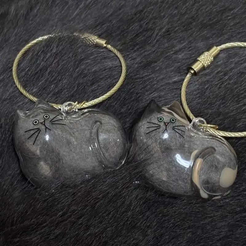 Niedlicher Katzen-Anhänger | Acryl Schlüsselanhänger in verschiedenen Katzen-Designs
