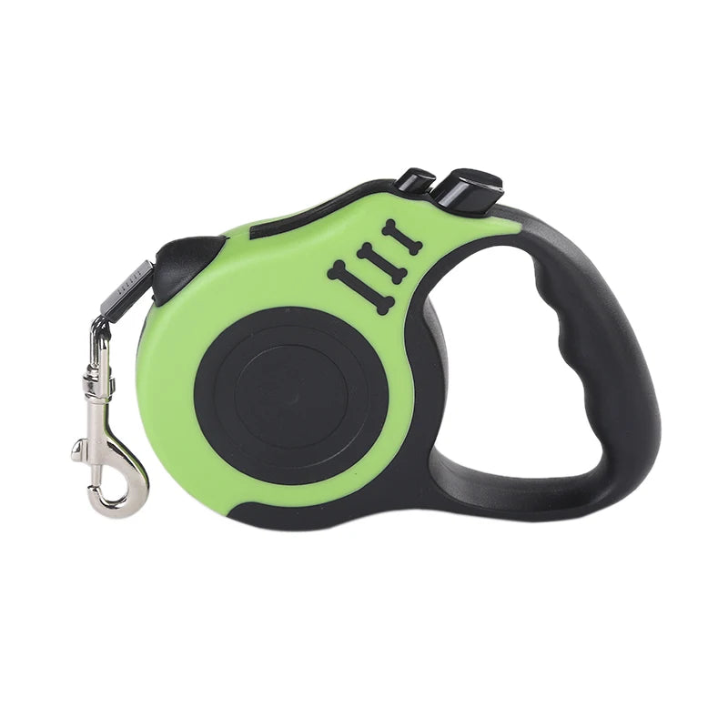 Retractable Nylon Dog Leash 3m/5m – Strong, Tangle-Free Lead for Small, Medium & Large Dogs