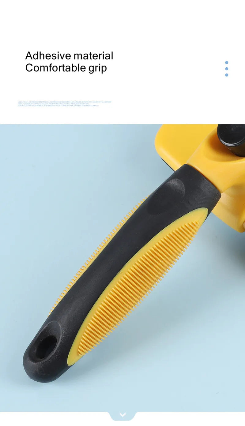 Selbstreinigende Haustierbürste – Edelstahlpflegebürste für Hunde & Katzen