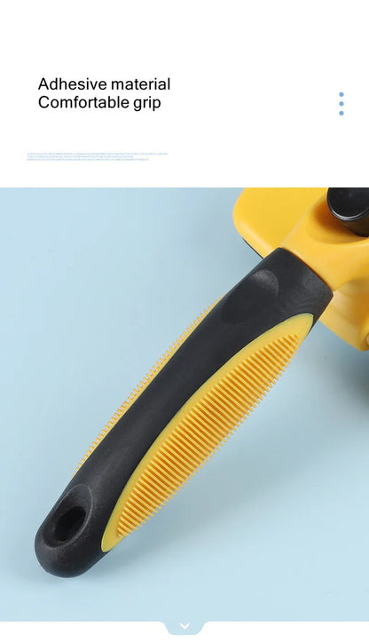 Selbstreinigende Haustierbürste – Edelstahlpflegebürste für Hunde & Katzen