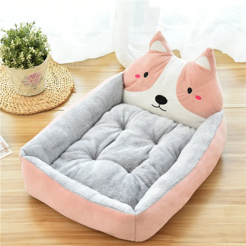 Cama para mascotas cálida para el invierno - Sofá lavable para perros y gatos de hasta 6 kg
