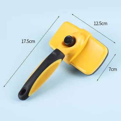 Selbstreinigende Haustierbürste – Edelstahlpflegebürste für Hunde & Katzen