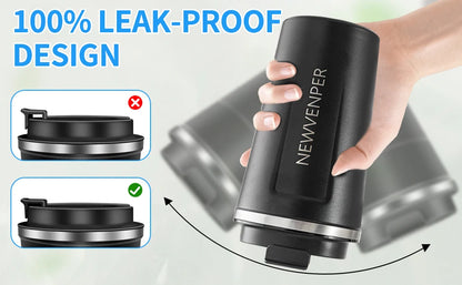 Taza térmica de acero inoxidable de 510 ml con pantalla LED de temperatura: a prueba de fugas para llevar.