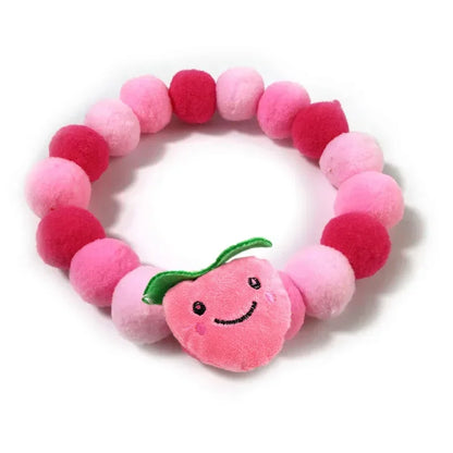 Dog Accessories Hair Ball Pet Collar Dog Necklace Cat Bib Cute Ball Pet Neckerchief for Photography Pet Collar Puppy Scarf