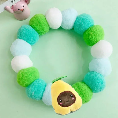 Dog Accessories Hair Ball Pet Collar Dog Necklace Cat Bib Cute Ball Pet Neckerchief for Photography Pet Collar Puppy Scarf