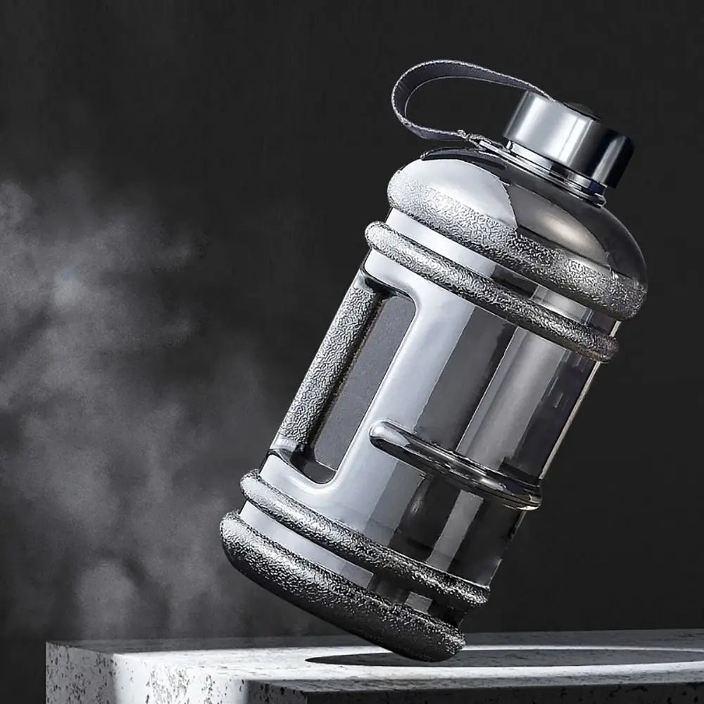 2L Sports Water Bottle - Large Drinking Bottle with Handle for Gym &amp; Training