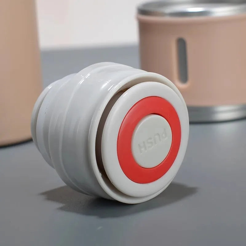 Termo de acero inoxidable de 500 ml con aislamiento al vacío para café y té.