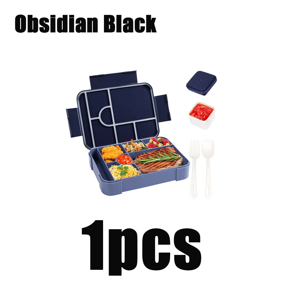 Fiambrera Bento de 1330 ml - A prueba de fugas con compartimentos para la oficina y la escuela