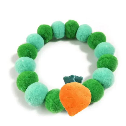 Dog Accessories Hair Ball Pet Collar Dog Necklace Cat Bib Cute Ball Pet Neckerchief for Photography Pet Collar Puppy Scarf