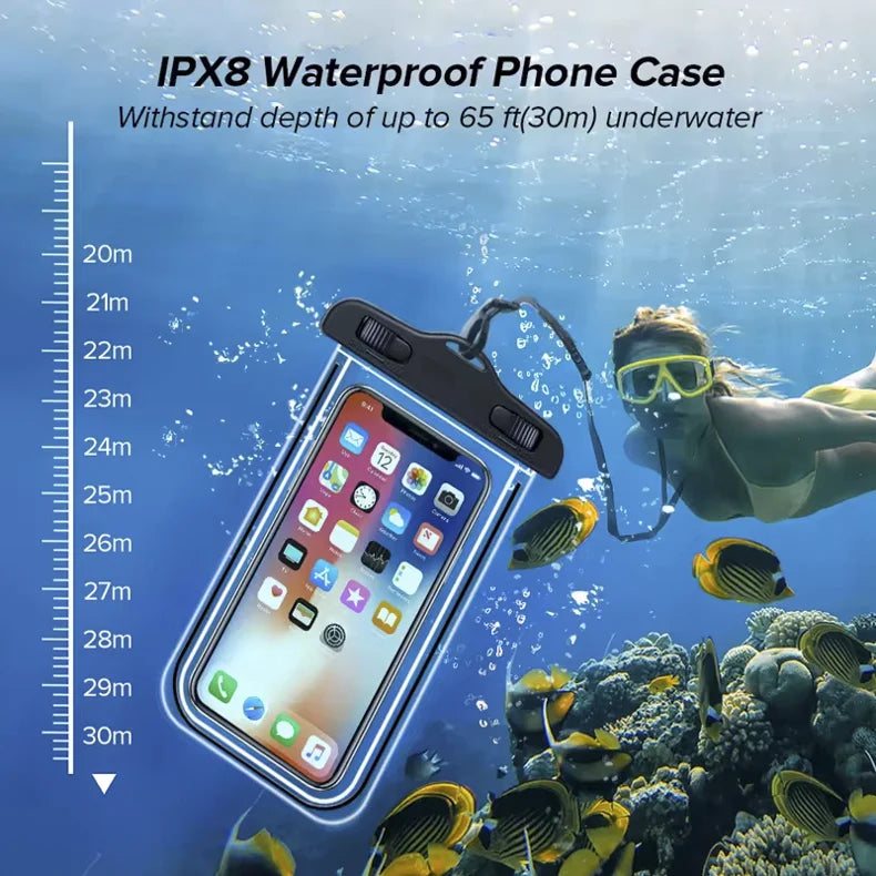 Waterproof phone case with airbag – Swimming &amp; Water Sports (iPhone/Samsung)