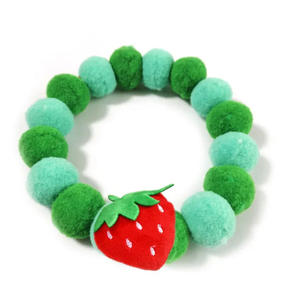 Dog Accessories Hair Ball Pet Collar Dog Necklace Cat Bib Cute Ball Pet Neckerchief for Photography Pet Collar Puppy Scarf