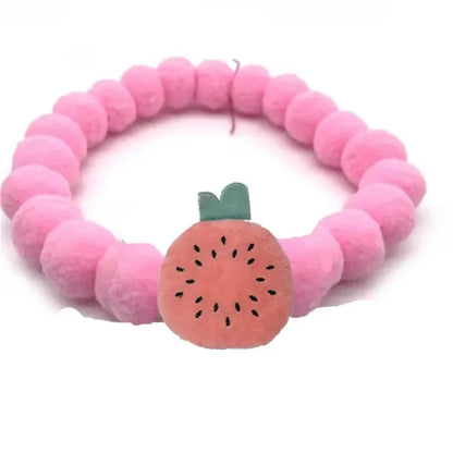 Dog Accessories Hair Ball Pet Collar Dog Necklace Cat Bib Cute Ball Pet Neckerchief for Photography Pet Collar Puppy Scarf