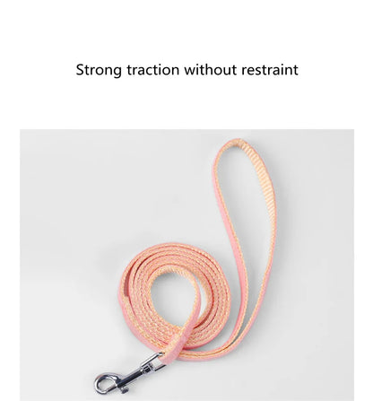 Adjustable cat harness with leash – cartoon design for kittens &amp; puppies