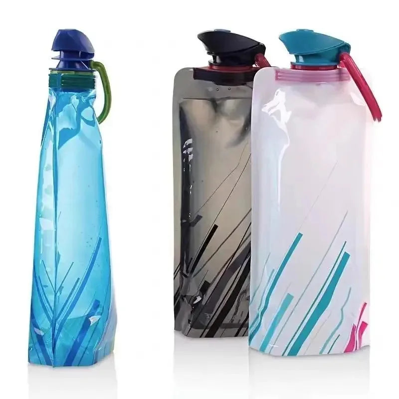 Faltbare Wasserflasche 700ml - Ultraleicht & Platzsparend für Sport, Outdoor & Reisen
