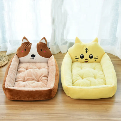 Cama para mascotas cálida para el invierno - Sofá lavable para perros y gatos de hasta 6 kg