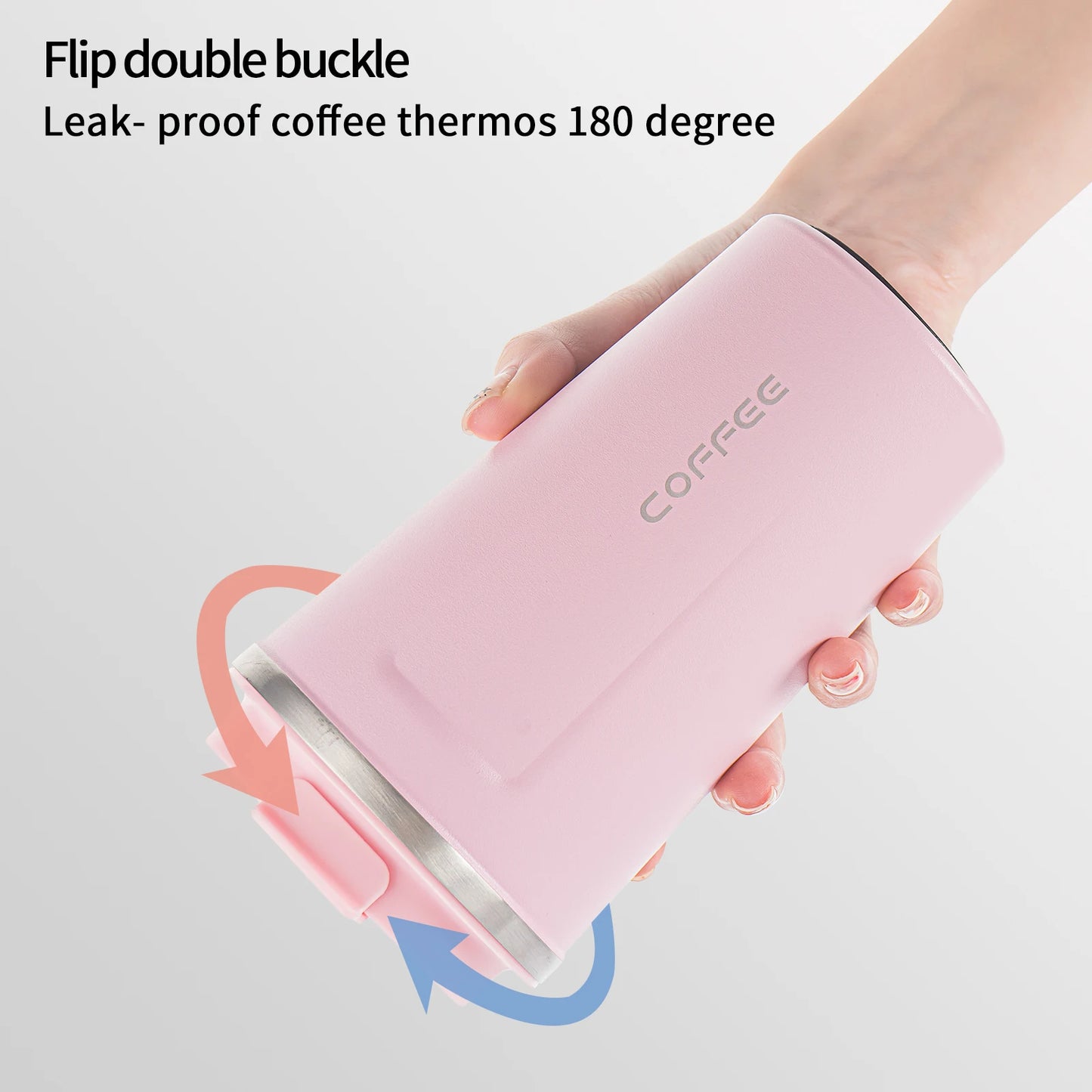 Taza térmica de acero inoxidable de 510 ml con pantalla LED de temperatura: a prueba de fugas para llevar.