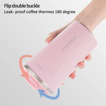 Taza térmica de acero inoxidable de 510 ml con pantalla LED de temperatura: a prueba de fugas para llevar.