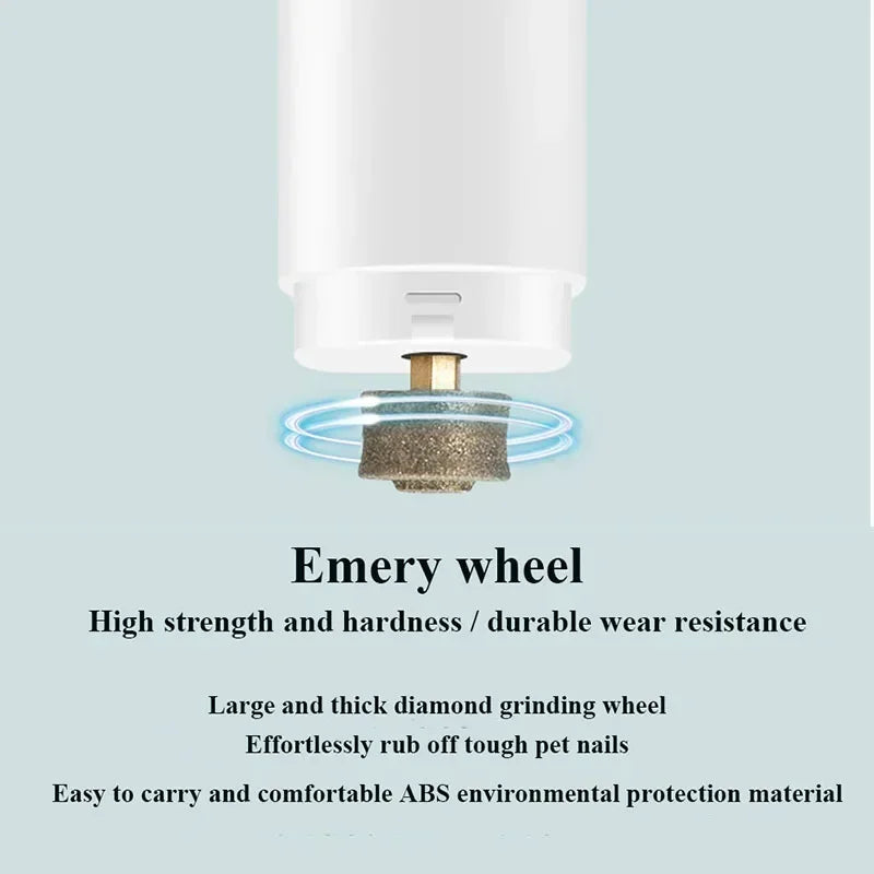 Elektrischer Krallenschneider für Hunde & Katzen - USB Aufladbar mit LED-Licht & Leise