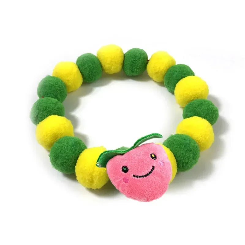 Dog Accessories Hair Ball Pet Collar Dog Necklace Cat Bib Cute Ball Pet Neckerchief for Photography Pet Collar Puppy Scarf