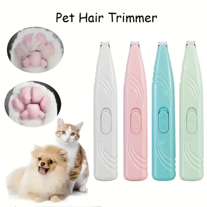 Electric pet hair trimmer for dogs &amp; cats - Quiet &amp; precise for paws, face &amp; body