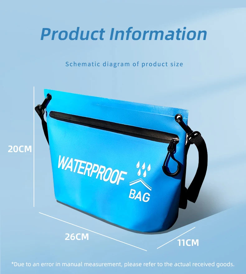 Bolsa impermeable de 5 l para natación, kayak, rafting y deportes acuáticos