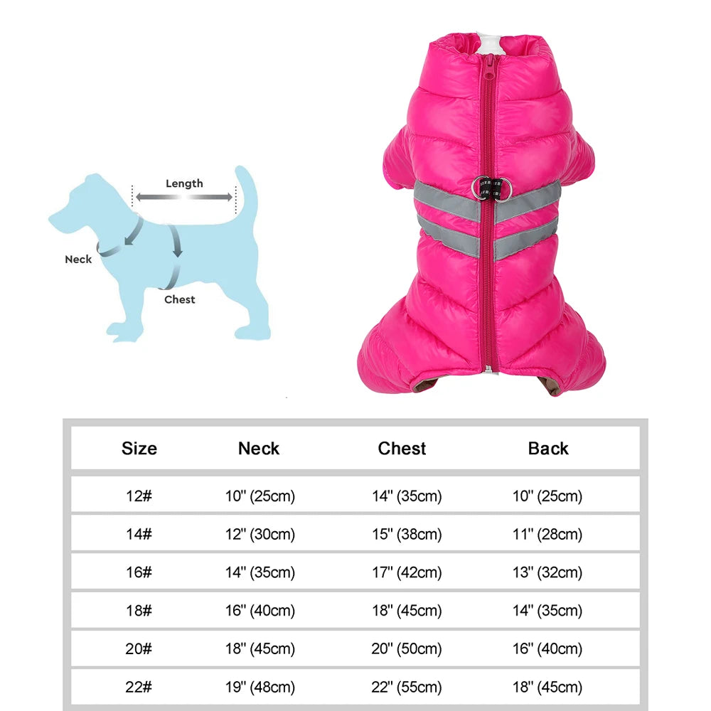 Wasserfeste Winterjacke für Hunde – warm, weich & bequem