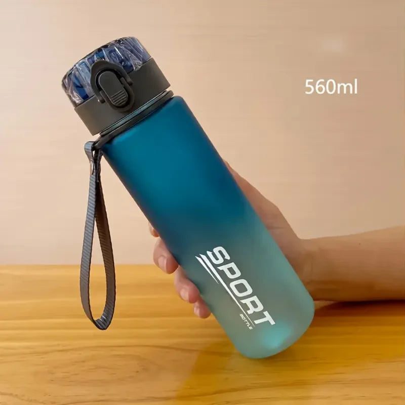 BPA-free sports water bottle 400ml/560ml – Leakproof for hiking, fitness &amp; outdoor activities