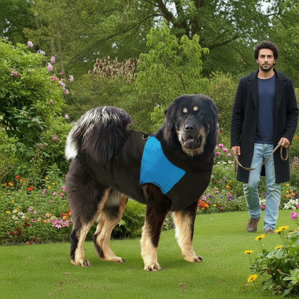 Large Dog Clothes For French Bulldog Winter Pet Clothes Coat Ropa Perro Golden Retriever Labrador Dog Clothing Jacket 2XL-7XL