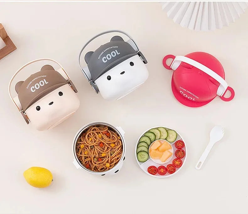 Lonchera de acero inoxidable 304 - A prueba de fugas y apta para microondas para la escuela