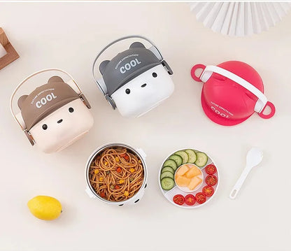 Lonchera de acero inoxidable 304 - A prueba de fugas y apta para microondas para la escuela