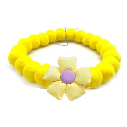 Dog Accessories Hair Ball Pet Collar Dog Necklace Cat Bib Cute Ball Pet Neckerchief for Photography Pet Collar Puppy Scarf
