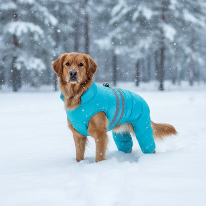 Wasserfeste Winterjacke für Hunde – warm, reflektierend & winddicht