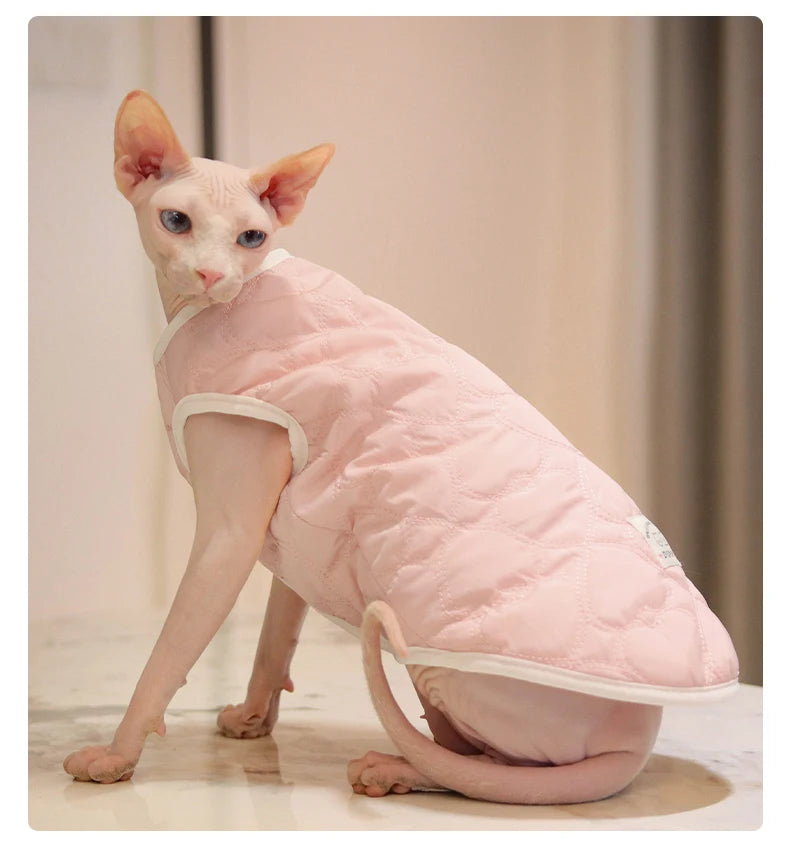 Warme Winterweste für Katzen und kleine Hunde – wasserabweisend, weich gefüttert, ideal für kalte Tage