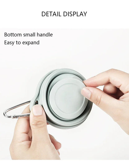 Faltbarer Silikonbecher 350ml - Ultraleicht & Platzsparend für Camping, Reisen & Outdoor