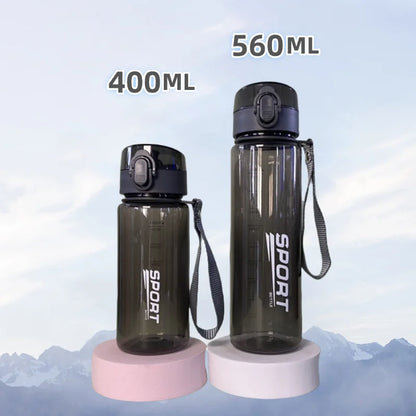 BPA-free sports water bottle 400ml/560ml – Leakproof for hiking, fitness &amp; outdoor activities