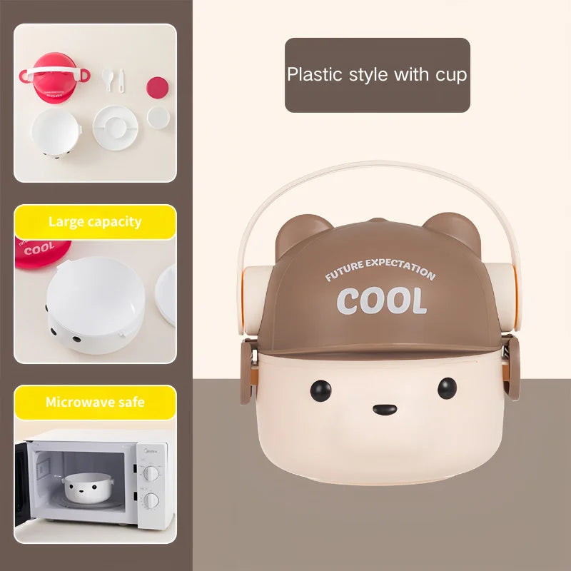 Lonchera de acero inoxidable 304 - A prueba de fugas y apta para microondas para la escuela