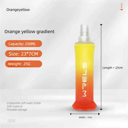 Botella plegable deportiva de TPU de 250 ml/500 ml - Ultraligera para correr, maratones y actividades al aire libre - 8 colores