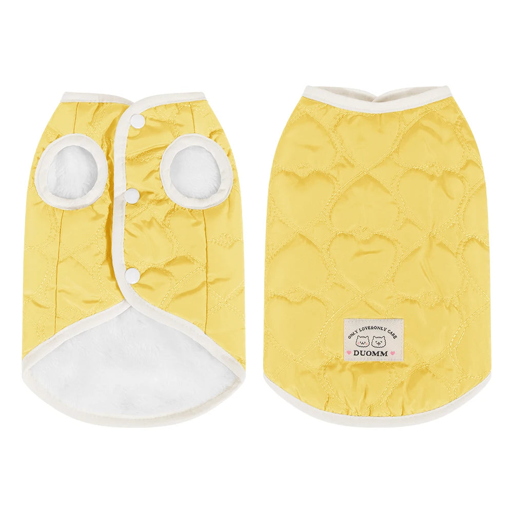 Warme Winterweste für Katzen und kleine Hunde – wasserabweisend, weich gefüttert, ideal für kalte Tage