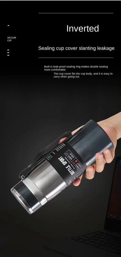 Thermoskanne 1L Edelstahl – Hält 24h kalt & 12h heiß | Isolierflasche