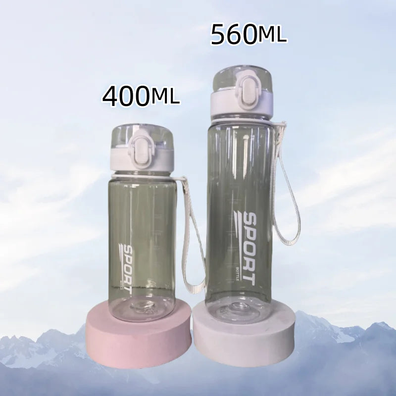 BPA-free sports water bottle 400ml/560ml – Leakproof for hiking, fitness &amp; outdoor activities