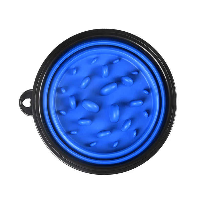 Comedero/botella de agua para perros de 1 l: plegable y portátil para llevar.