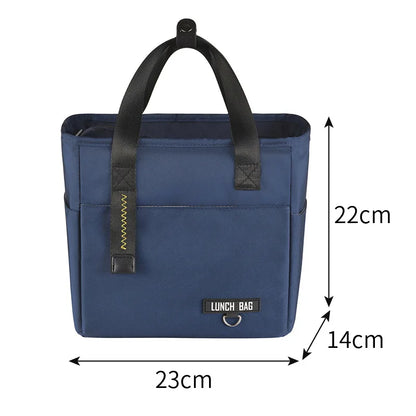Bolsa térmica Bento para almuerzo, de gran capacidad, con cremallera, para mujer, ideal para viajes y picnic.