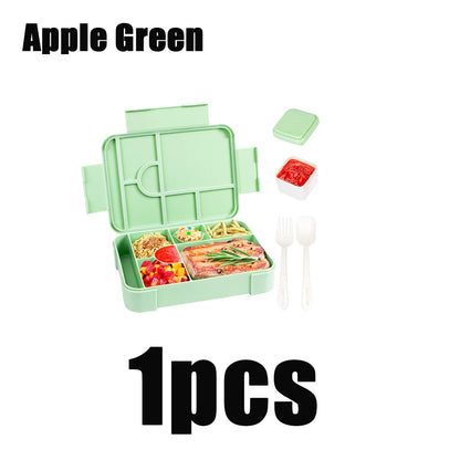 Fiambrera Bento de 1330 ml - A prueba de fugas con compartimentos para la oficina y la escuela