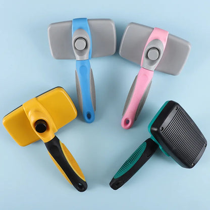 Selbstreinigende Haustierbürste – Edelstahlpflegebürste für Hunde & Katzen