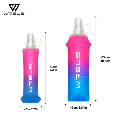 Botella plegable deportiva de TPU de 250 ml/500 ml - Ultraligera para correr, maratones y actividades al aire libre - 8 colores